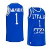 italy basketball 2023 fiba world cup nico mannion blue home jersey