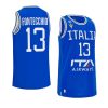 italy basketball 2023 fiba world cup simone fontecchio blue home jersey