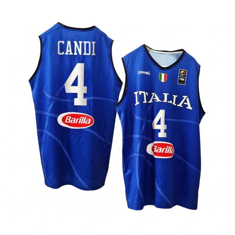 italy team 2023 fiba basketball world cup leonardo candi blue home jersey