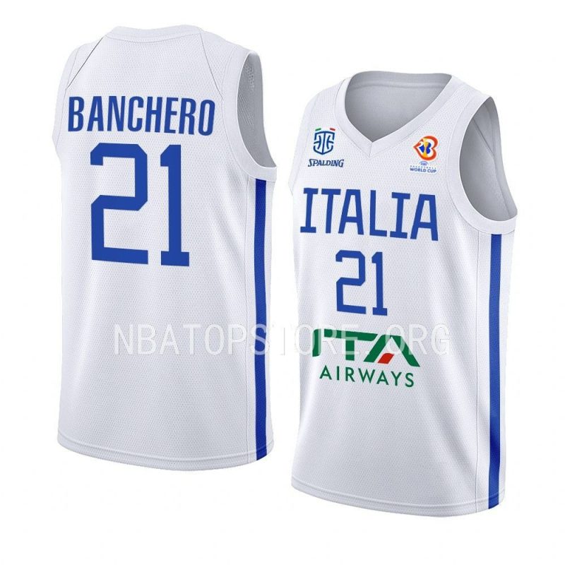italy team 2023 fiba basketball world cup paolo banchero blue jersey