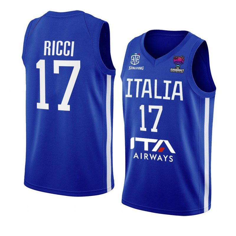 italy team eurobasket 2022 giampaolo ricci blue home jersey