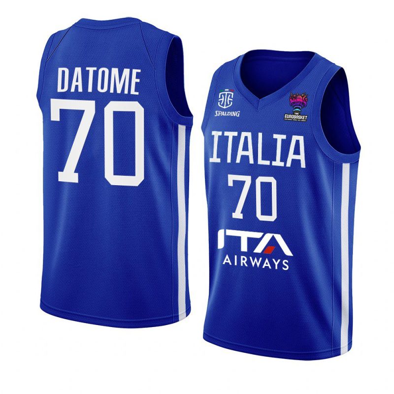 italy team eurobasket 2022 luigi datome blue home jersey