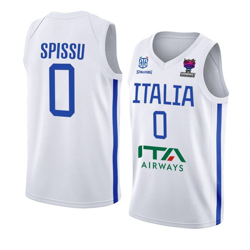 italy team eurobasket 2022 marco spissu white away jersey