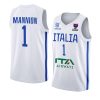 italy team eurobasket 2022 nicolo mannion white away jersey