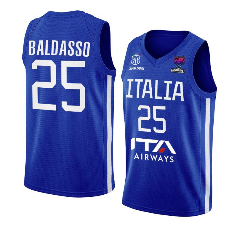 italy team eurobasket 2022 tommaso baldasso blue home jersey