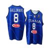 italy team fiba basketball world cup danilo gallinari blue home jersey