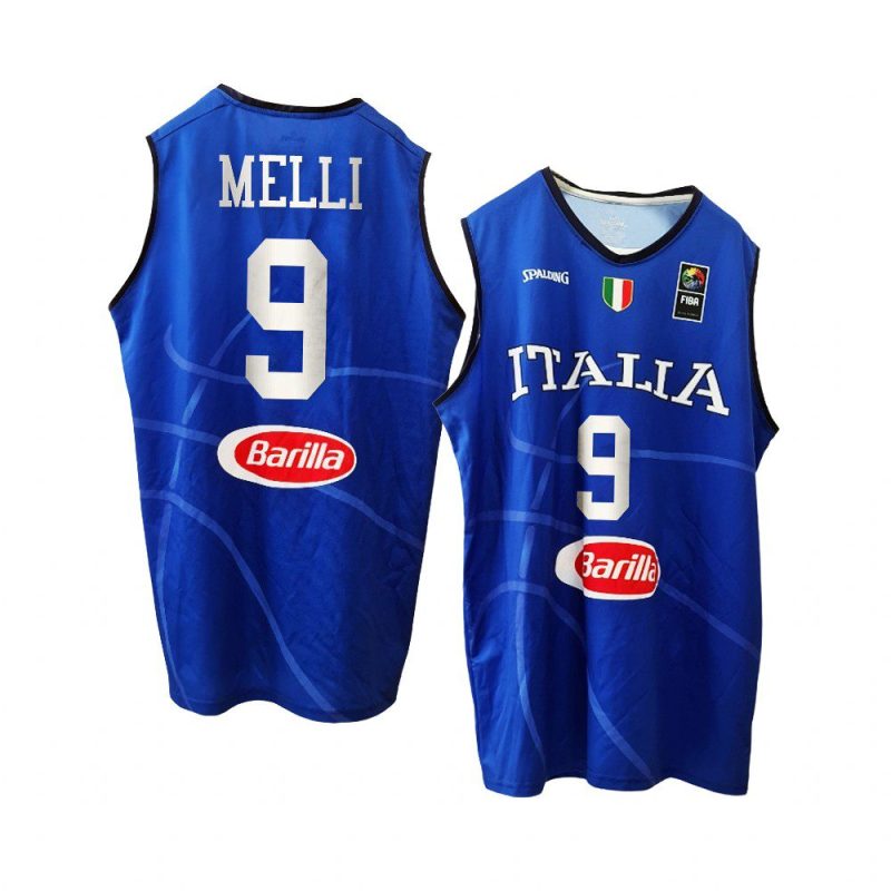 italy team fiba basketball world cup nicolo melli blue home jersey