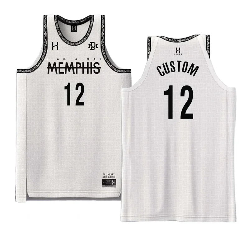 ja morant grizzlies i am a man whitejersey white