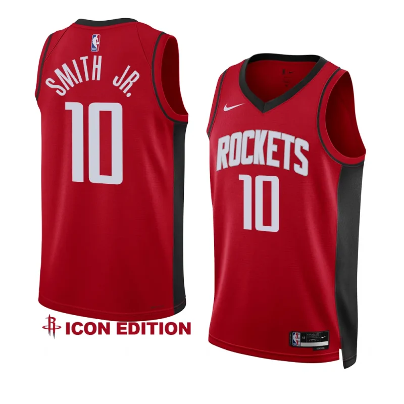 jabari smith jr. rocketsjersey icon edition redswingman