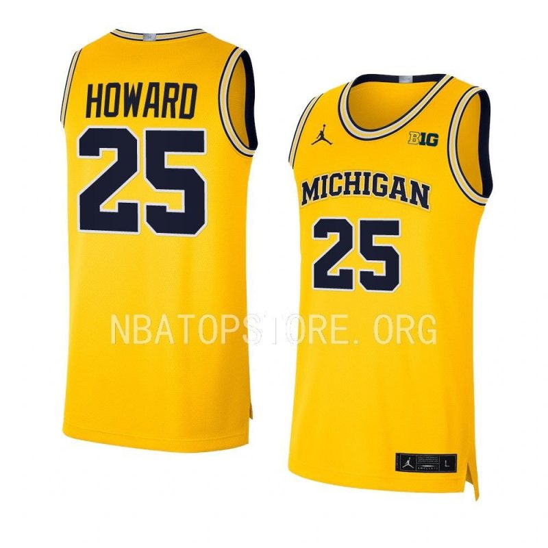 jace howard limited jersey college basketball maize 2022 23