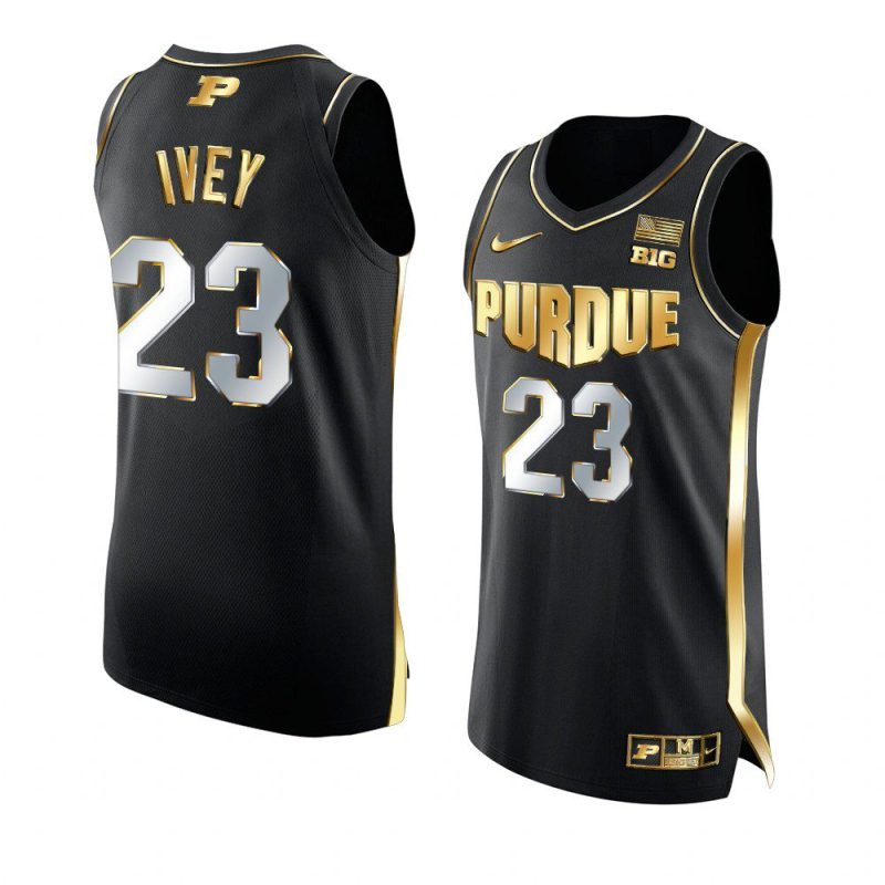 jaden ivey authentic basketball jersey golden edition black 2021 22