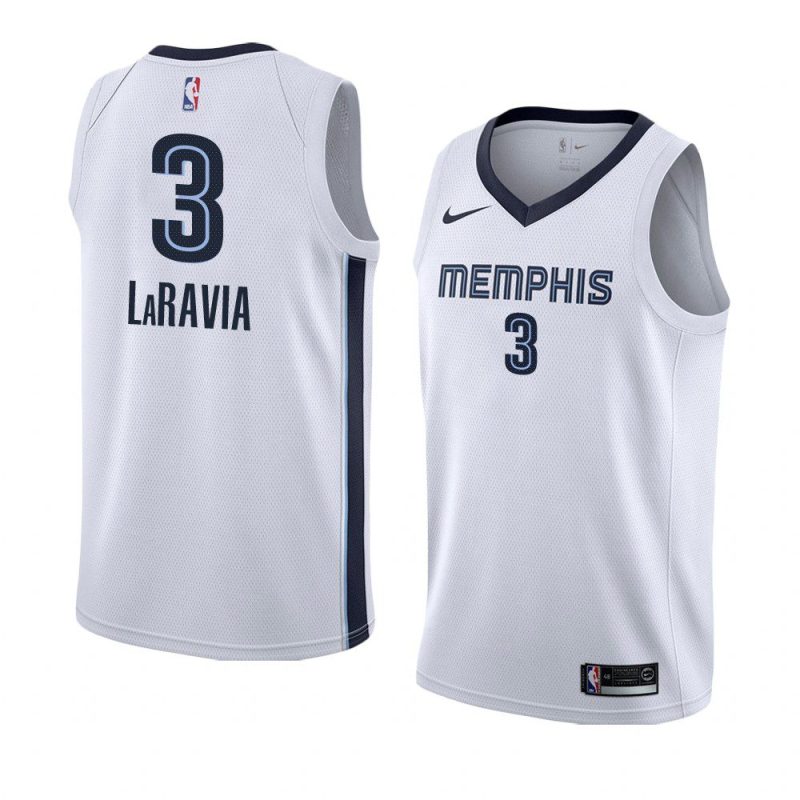 jake laravia grizzlies association edition white 2022 nba draft jersey