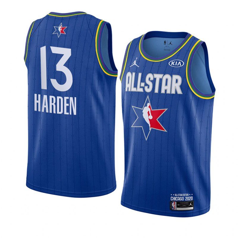 james harden houston rockets jersey 2020 nba all star game blue western conference men's