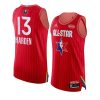 james harden western conference jersey 2020 nba all star game red authentic men's