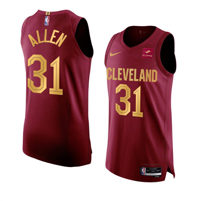 jarrett allen 2022 23cavaliers jersey icon editionauthentic wine