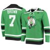 jaylen brown hockey fashion jersey pointman green
