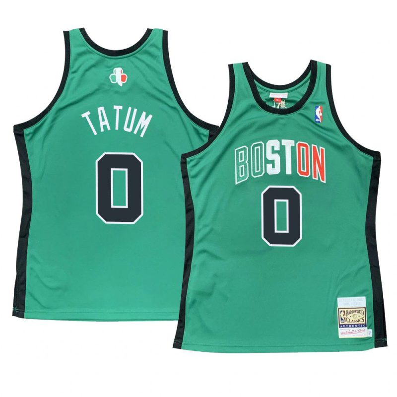 jayson tatum celtics jersey hardwood classics green throwback men's 2007 08