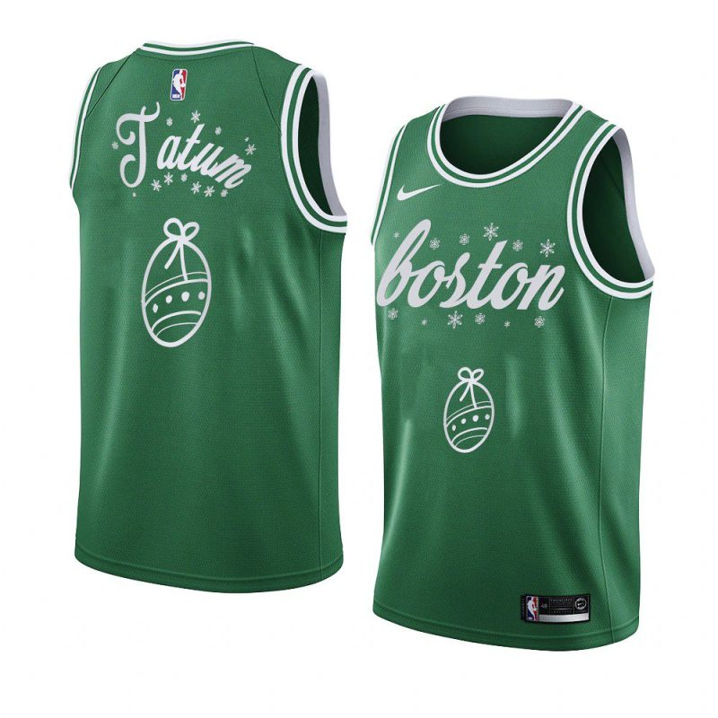 jayson tatum jersey 2020 christmas night green special edition