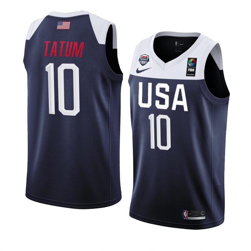 jayson tatum world cup jersey navy