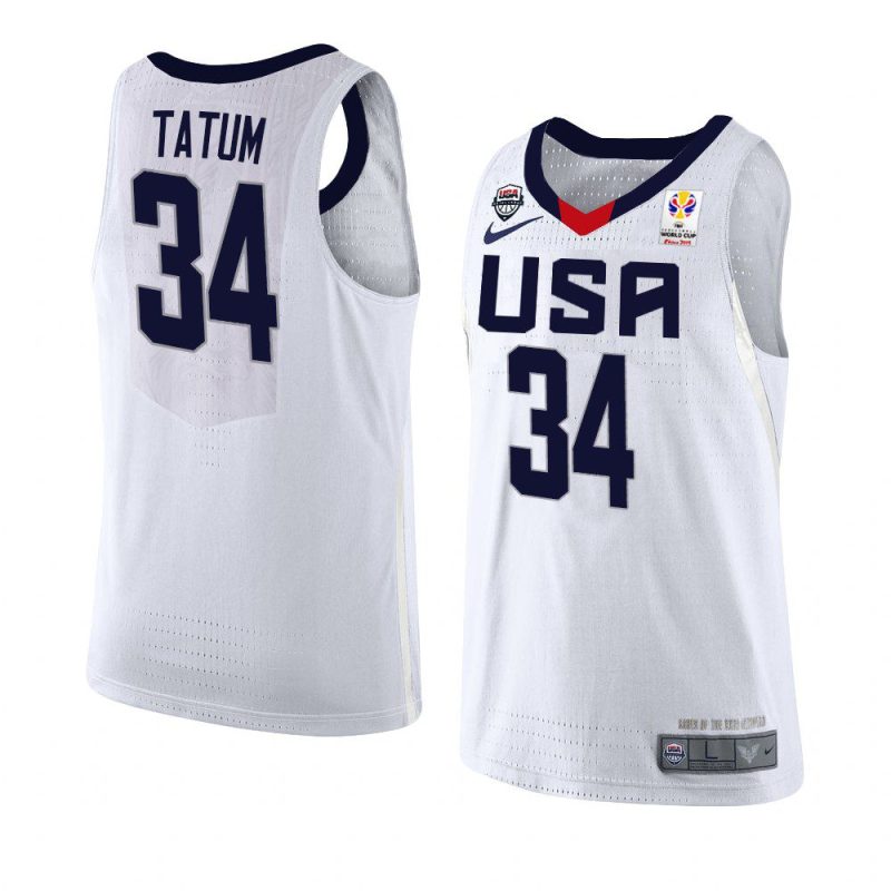 jayson tatum world cup jersey white