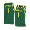 jeremy sochan replica jersey college basketball green 2021 22