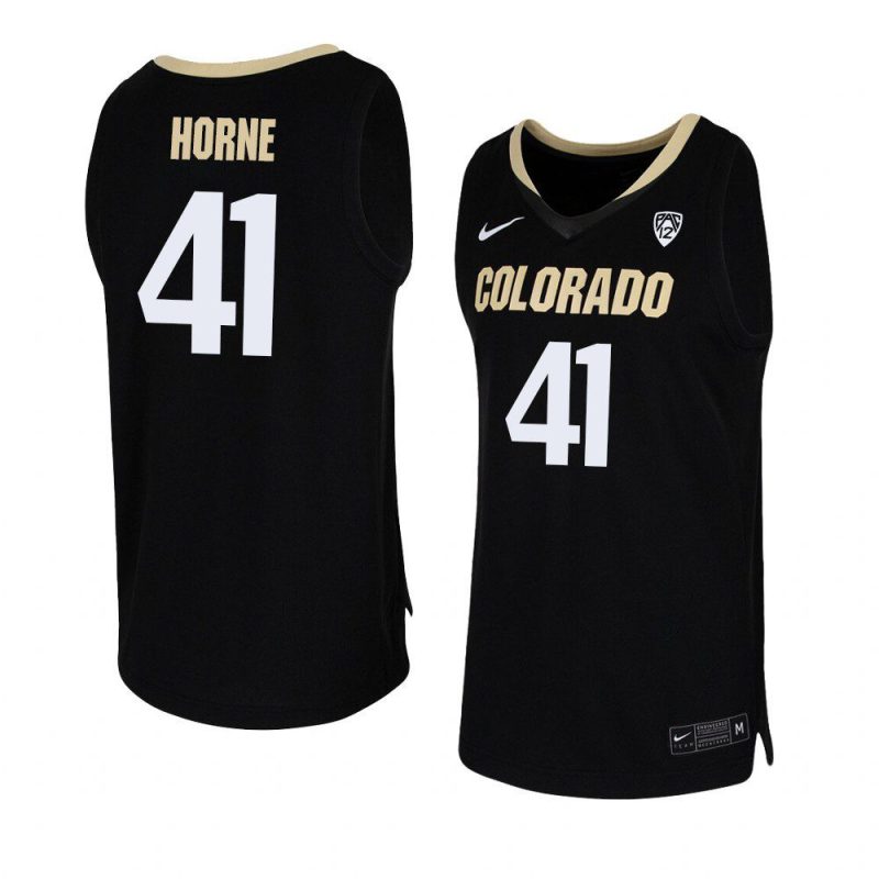 jeriah horne team replica jersey college basketball black