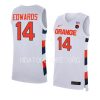 jesse edwards replica jersey college basketball white 2022 23