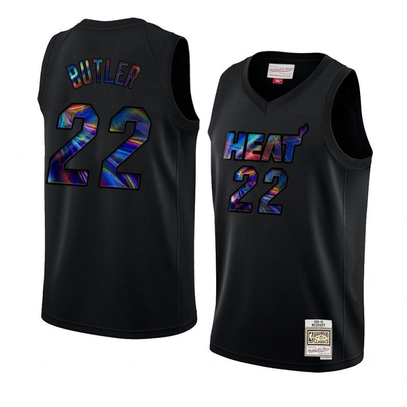 jimmy butler jersey holographic black swingman men's