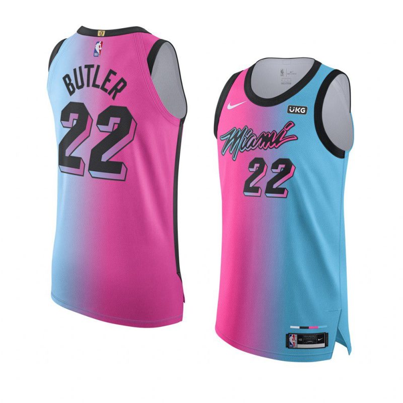 jimmy butler jersey viceversa authentic blue pink city edition men