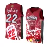 jimmy butler statement edition jersey 2023 finals print graphics red