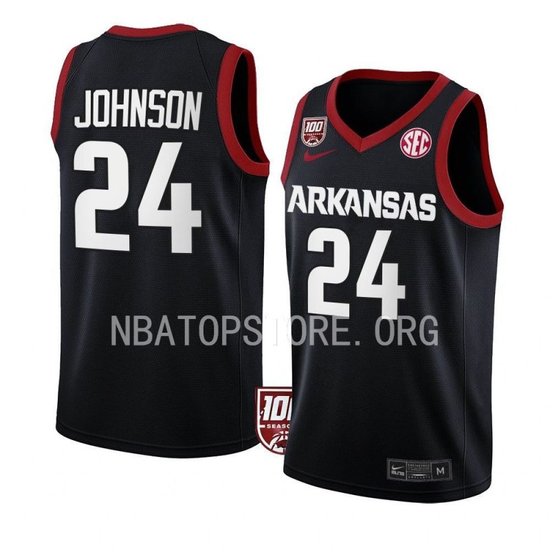 joe johnson college basketball jersey 100 season black