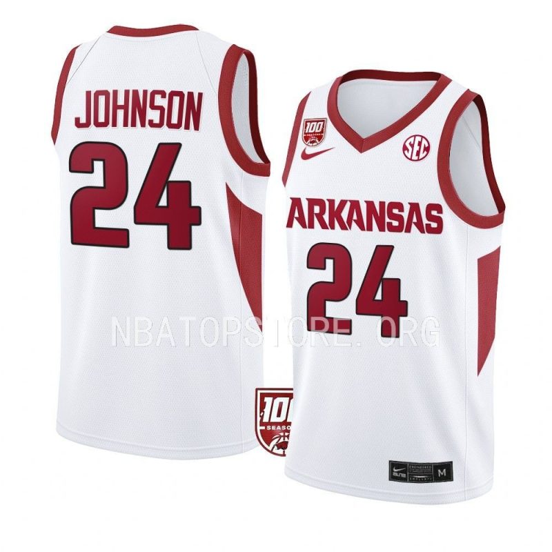 joe johnson college basketball jersey 100 season white