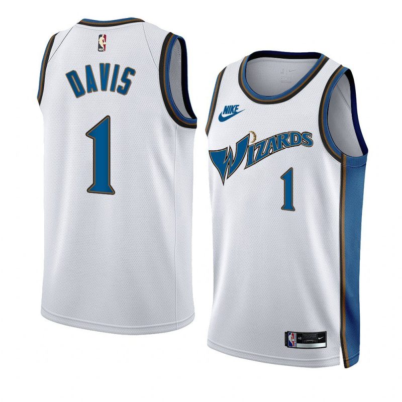 johnny davis white classic edition jersey