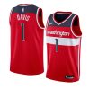 johnny davis wizards icon edition red 2022 nba draft jersey