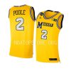 jordan poole limited jersey college basketball gold