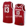 jordan walsh 100 season jersey college basketball red 2022 23