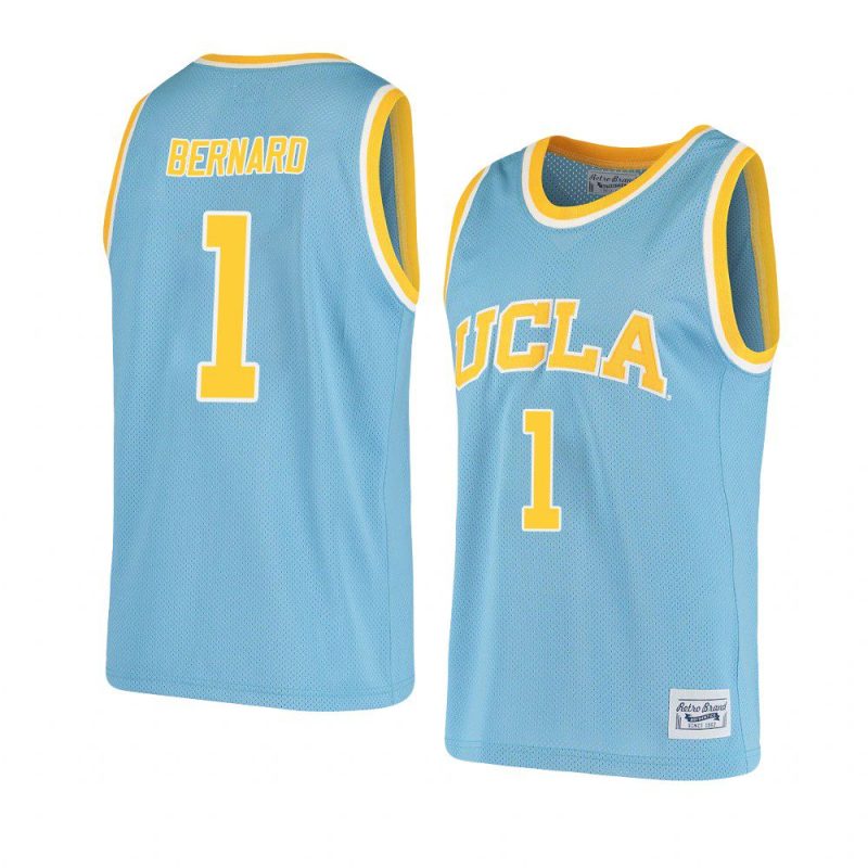 jules bernard original retro jersey alumni basketball blue