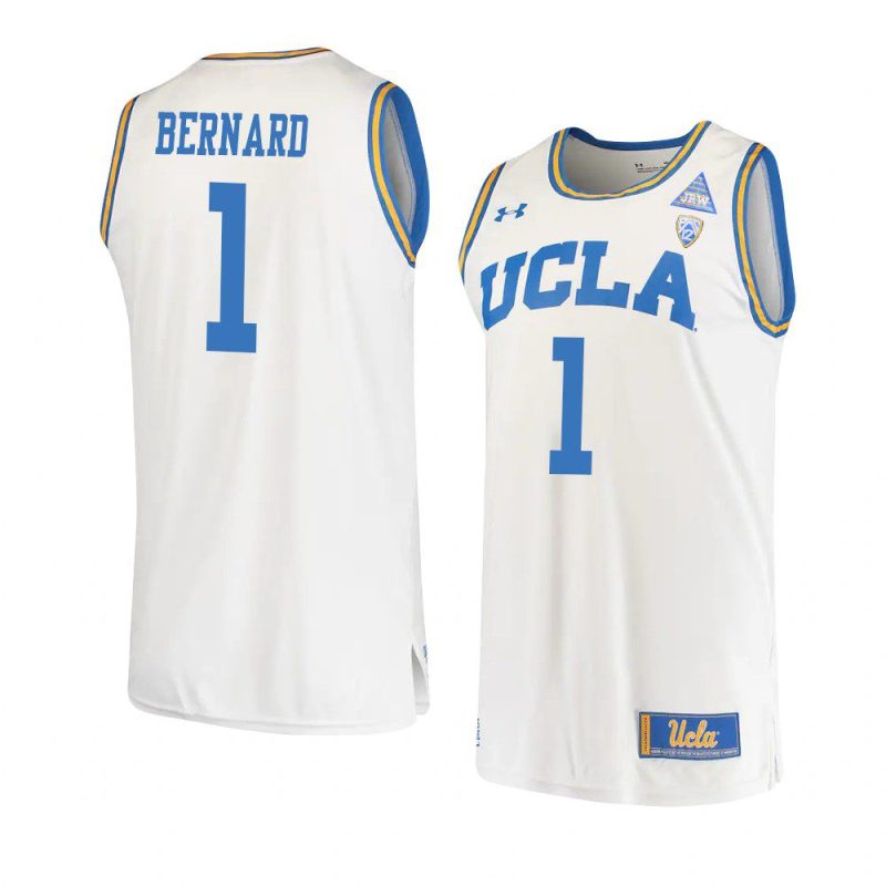 jules bernard original retro jersey college basketball white