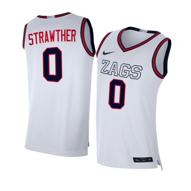 julian strawther swingman jersey college basketball white