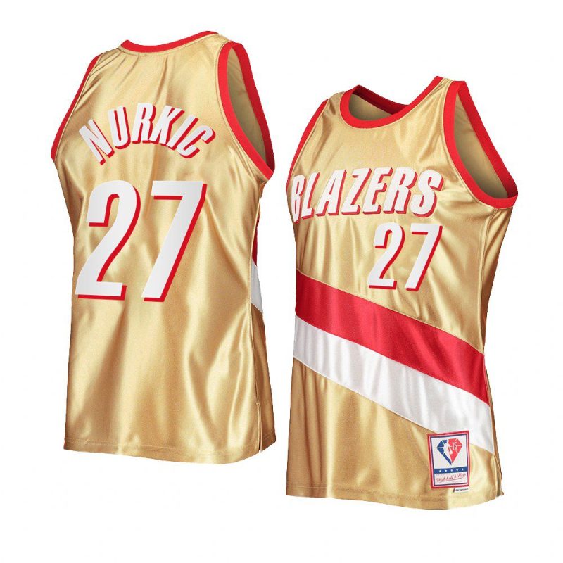 jusuf nurkic gold 75th anniversary jersey