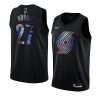 jusuf nurkic jersey iridescent hwc collection black 2021 limited men