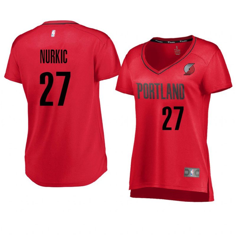 jusuf nurkic women's jersey statement edition red
