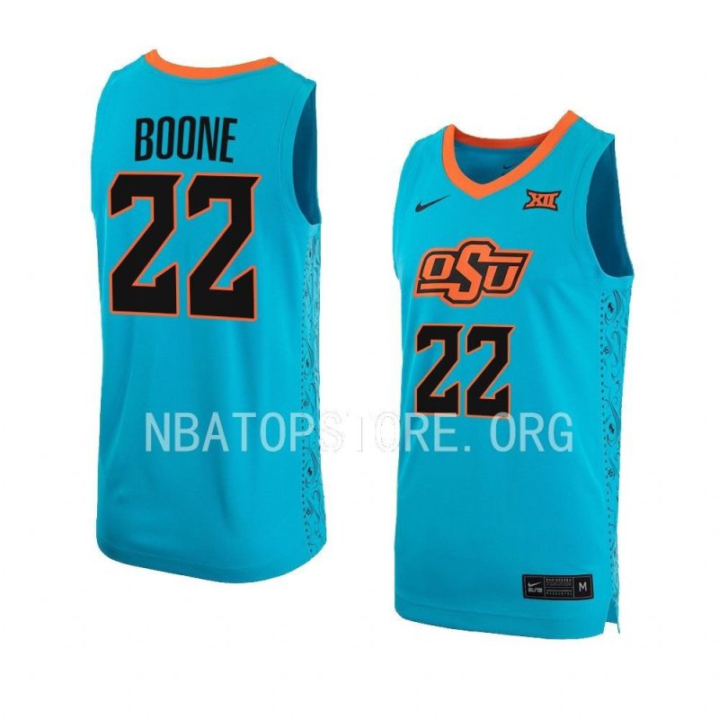 kalib boone replica jersey alternate basketball turquoise 2022 23