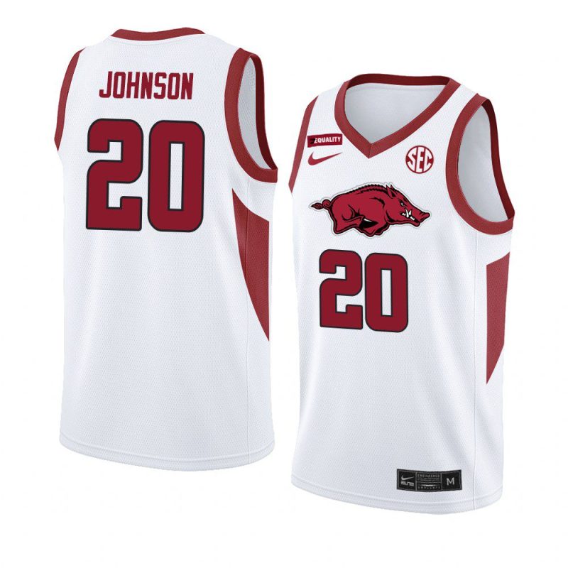 kamani johnson team jersey basketball white