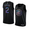 kawhi leonard jersey iridescent holographic black limited edition men