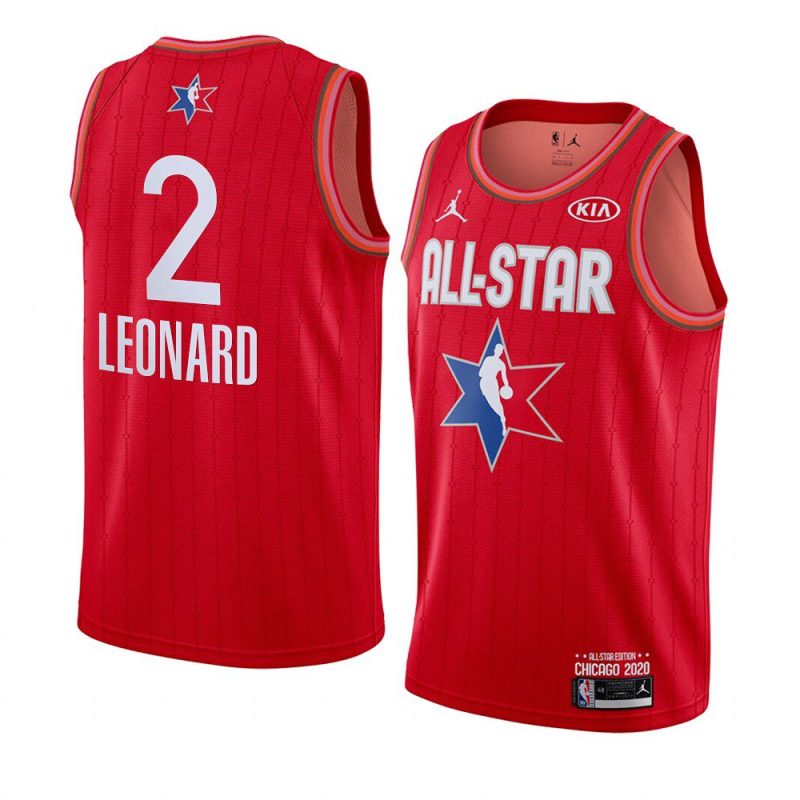 kawhi leonard los angeles clippers jersey 2020 nba all star game red western conference men's