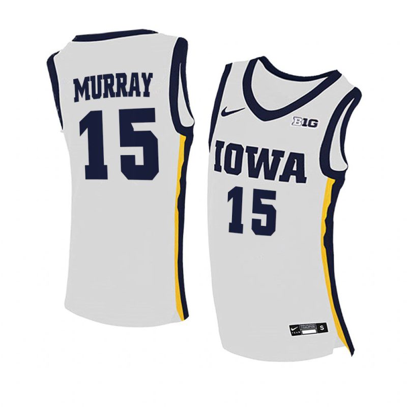 keegan murray college basketball jersey home white 2020 21