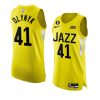 kelly olynyk 2022 23jazz jersey icon editionauthentic yellow