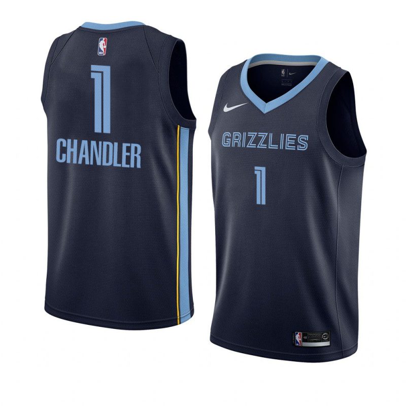 kennedy chandler grizzlies icon edition navy 2022 nba draft jersey