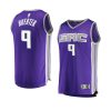 kings kevin huerter purple fast break replica icon edition jersey